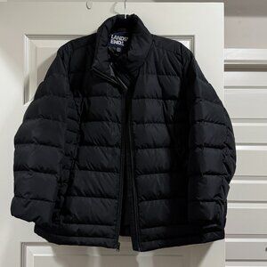 Black Lands End Women Puffer Jacket Size 1X